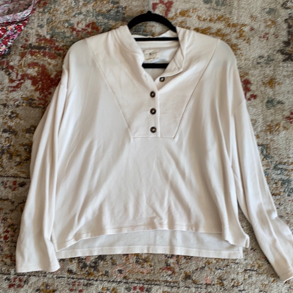 *reserved * Lou & Grey Henley Sweatshirt